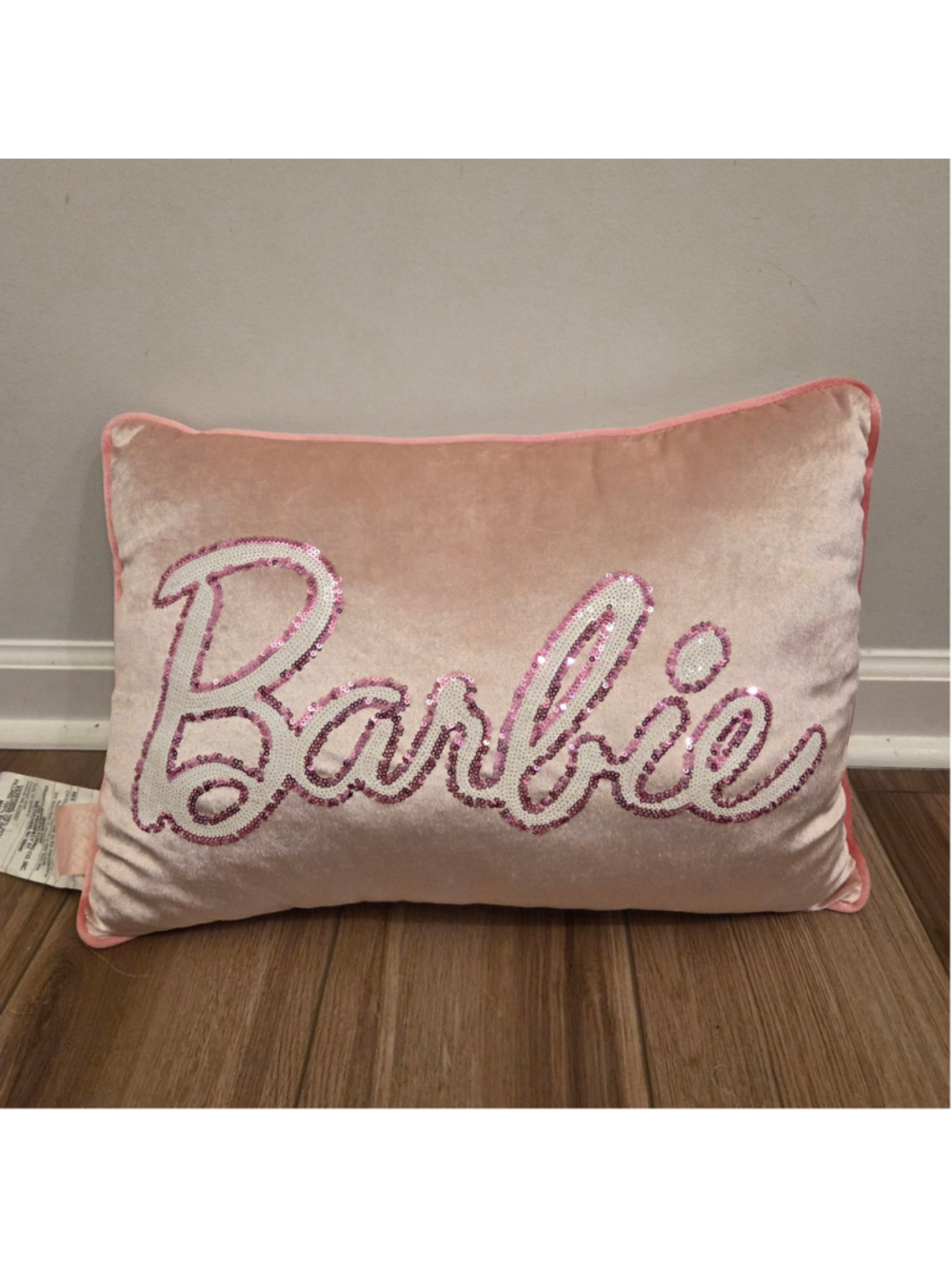 Barbie Girls Accent Pillow One Size Pink White